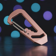 CSK Layered Damascus Carabiner
