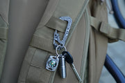 CSK Layered Damascus Carabiner