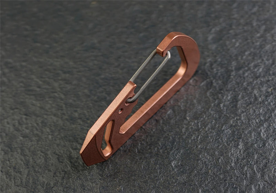 CSK Layered Damascus Carabiner