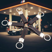 Red/Black AMG/M Style Leather Tag