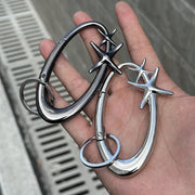 Zinc Alloy Mountaineering Belt Buckle Women Men Bag Pendant Keyring Metal Essential Belt Icon Carabiner Waist Hanging Keychain