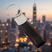 Red/Black AMG/M Style Leather Tag